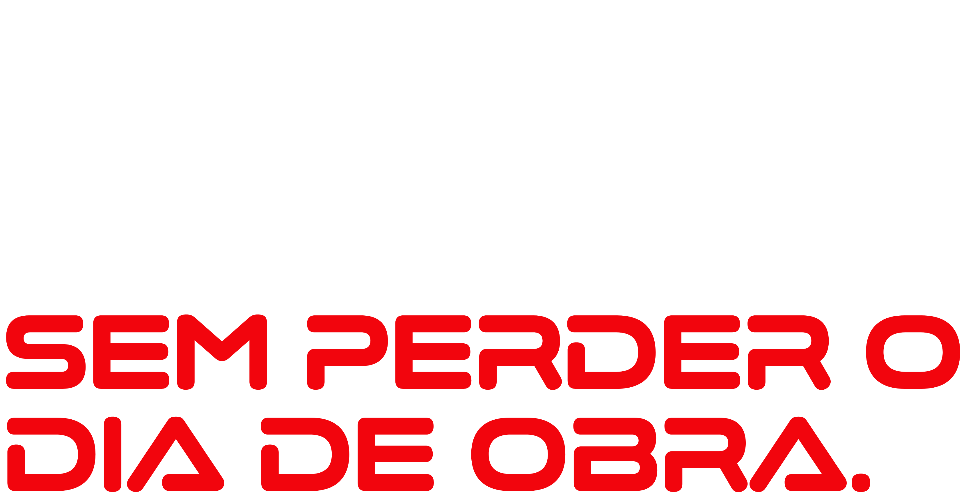 Equipamento certo no canteiro, sem perder o dia de obra.
